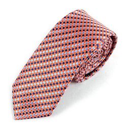 Tie - "The Coach" Skinny O/B/W Geometric